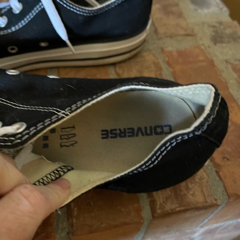 Converse Black Low Tops